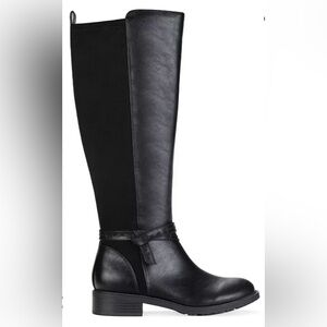 New Style & Co. Verityy Black Heeled Boots Sz 8.5 M right shoe only